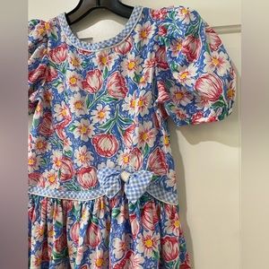 Rare Editions Vintage 1980s girls dress floral